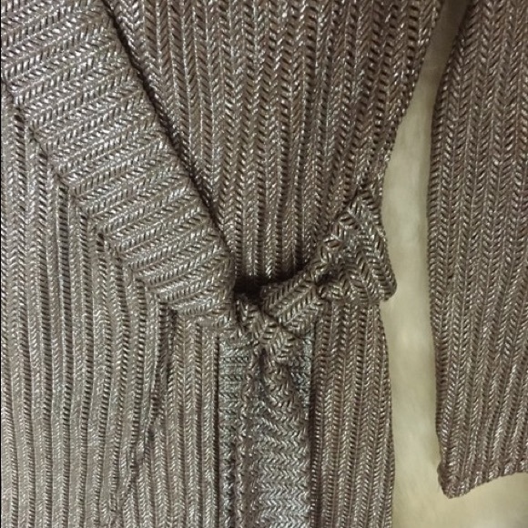 LUXXEL Bronze Metallic Wrap dress *PERFECT CONDITION* - Picture 4 of 4